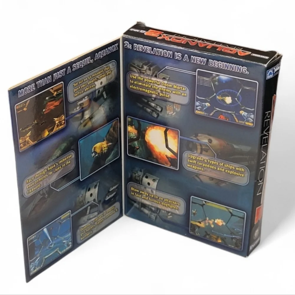 AquaNox 2: Revelation (PC CD-ROM, 2003) 2-Disc CD Boxset W/Manual Included. Aqua